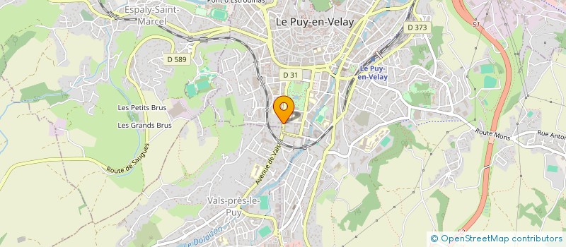 localisation de l'entreprise CLUB OLYMPIQUE DU PUY 43 à LE PUY-EN-VELAY