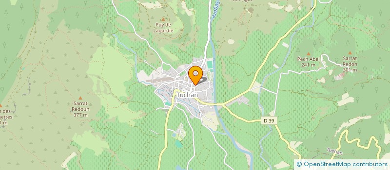 localisation de l'entreprise CLUB OLYMPIQUE TAUCH CORBIERES  TUCHAN