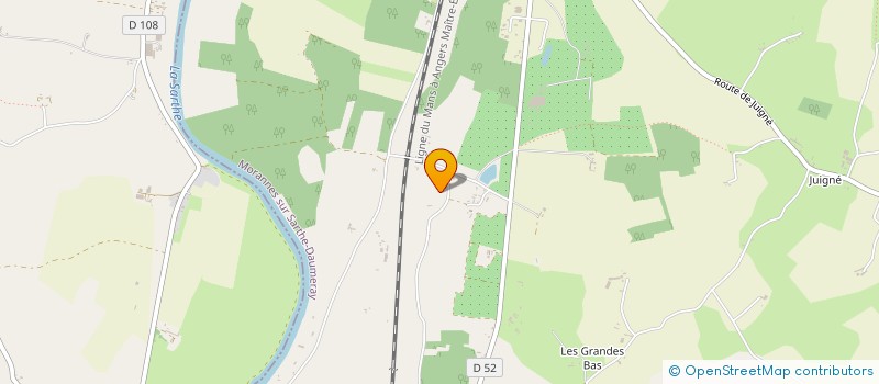 localisation de l'entreprise CLUB OMNISPORT AJAX DE DAUMERAY  MORANNES SUR SARTHE-DAUMERAY