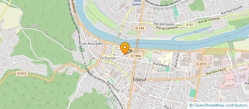 localisation de l'entreprise CLUB OMNISPORT DE LA REGION ELBEUVIENNE  ELBEUF