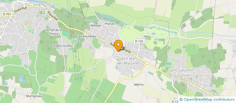 localisation de l'entreprise CLUB OMNISPORT DU SYNDICAT INTERCOMMUNAL à GENNES-VAL-DE-LOIRE