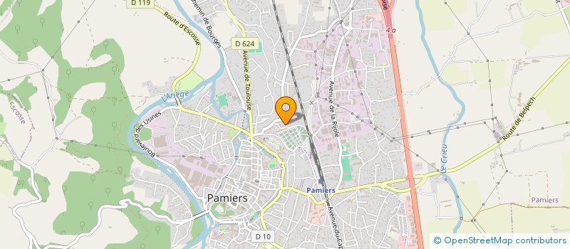 localisation de l'entreprise CLUB OMNISPORT GYMSCHA à PAMIERS