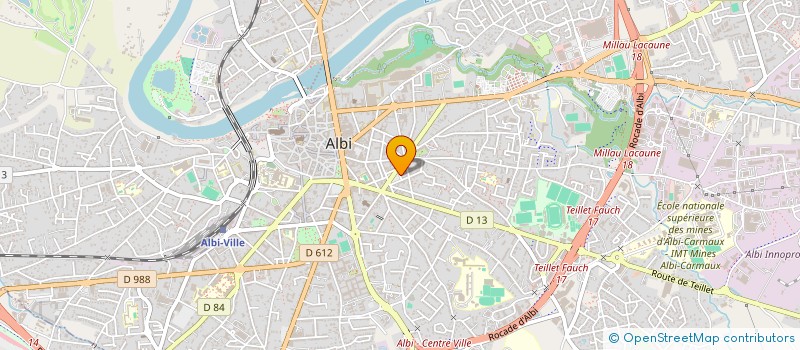 localisation de l'entreprise CLUB OMNISPORT MIXTE BIEN-ETRE LIBERTE SOLIDARITE 81 à ALBI