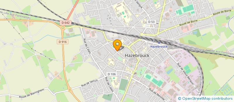 localisation de l'entreprise CLUB OMNISPORT SAINT JACQUES  HAZEBROUCK
