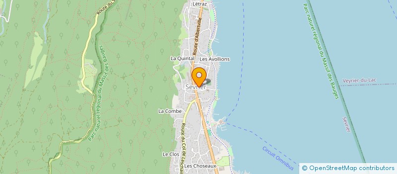 localisation de l'entreprise CLUB OMNISPORTS  SEVRIER