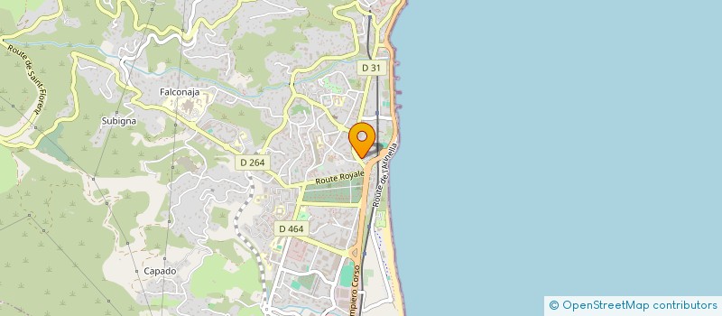 localisation de l'entreprise CLUB OMNISPORTS ARINELLA à BASTIA
