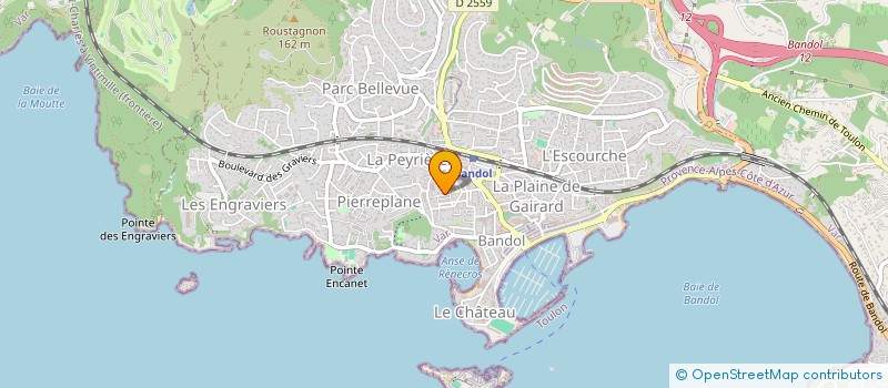 localisation de l'entreprise CLUB OMNISPORTS BANDOL à BANDOL