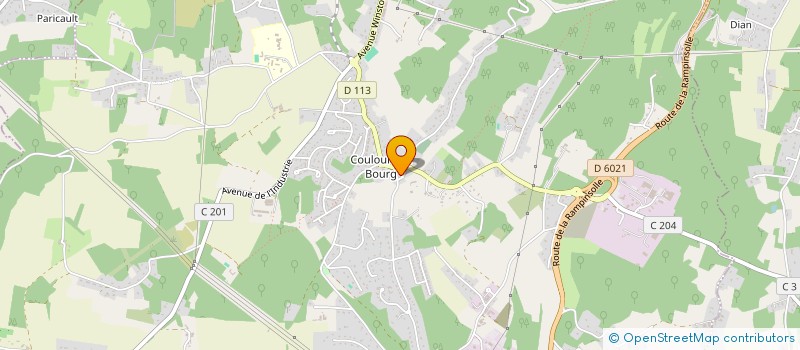 localisation de l'entreprise CLUB OMNISPORTS COULOUNIEIX CHAMIER  COULOUNIEIX-CHAMIERS