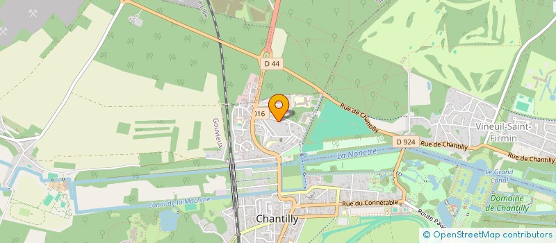 localisation de l'entreprise CLUB OMNISPORTS DE CHANTILLY  CHANTILLY