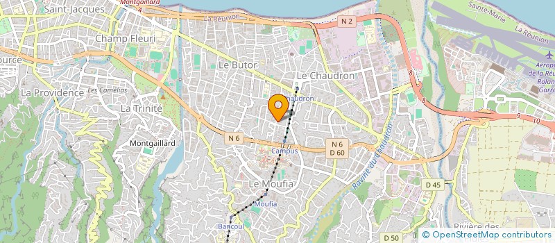 localisation de l'entreprise CLUB OMNISPORTS DE COMBATS  SAINT-DENIS