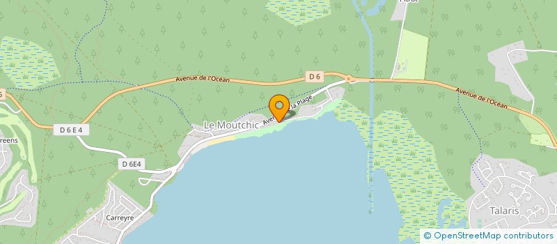 localisation de l'entreprise CLUB OMNISPORTS DE COUSSEAU à LACANAU