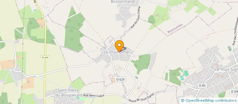 localisation de l'entreprise CLUB OMNISPORTS DE THUIT SIMER  LE THUIT DE L'OISON