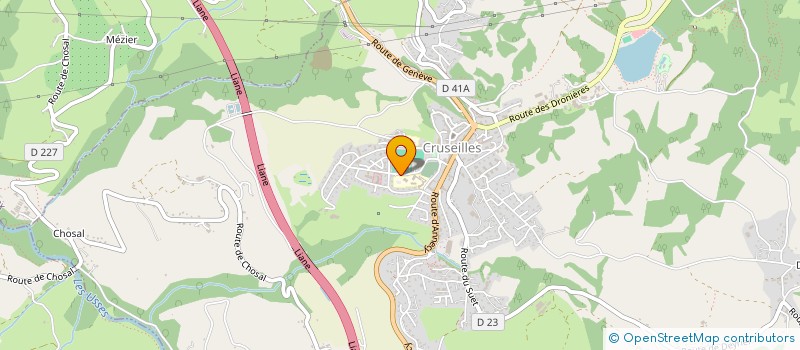 localisation de l'entreprise CLUB OMNISPORTS DISTRICT CRUSEILLES  CRUSEILLES