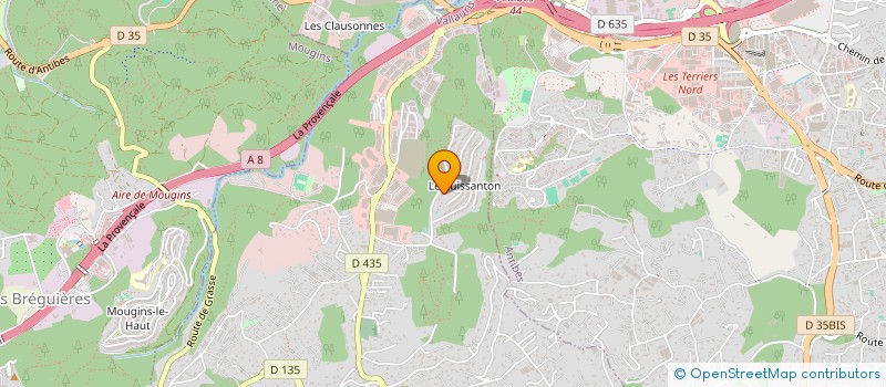 localisation de l'entreprise CLUB OMNISPORTS DU HAMEAU DU PUISSANTON  VALLAURIS