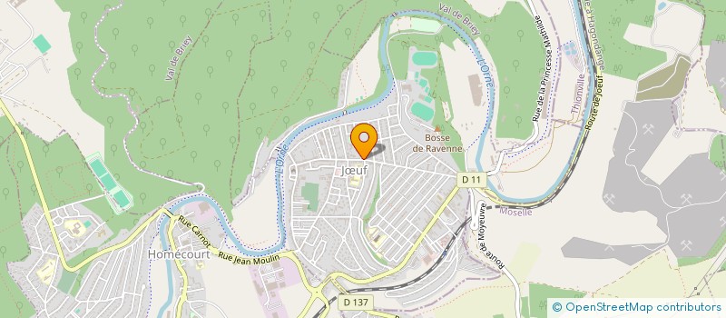 localisation de l'entreprise CLUB OMNISPORTS JOEUF LOISIRS  JUF