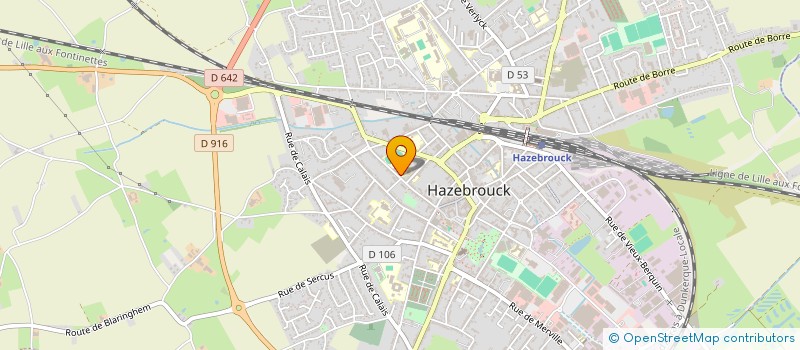 localisation de l'entreprise CLUB OMNISPORTS ST JACQUES HAZEBROUCK  HAZEBROUCK