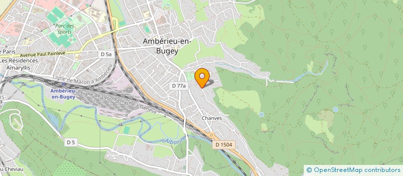 localisation de l'entreprise CLUB ORANGEE à AMBERIEU-EN-BUGEY