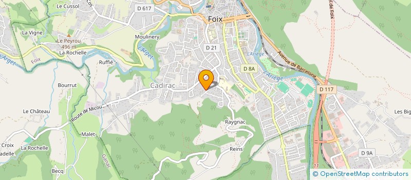 localisation de l'entreprise CLUB ORNITHOLOGIQUE ARIEGEOIS à FOIX