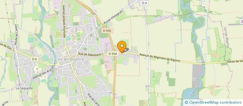 localisation de l'entreprise CLUB ORNITHOLOGIQUE DE BIGORRE  VIC-EN-BIGORRE