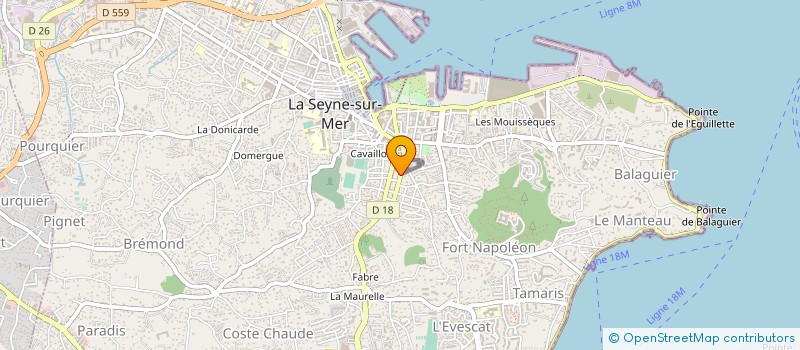localisation de l'entreprise CLUB OSER ETRE à LA SEYNE-SUR-MER