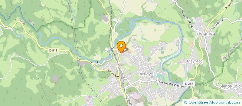 localisation de l'entreprise CLUB OSSALOIS DE SPORTS ET LOISIRS à ARUDY