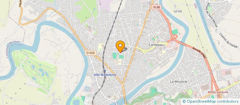 localisation de l'entreprise CLUB OVALE DES PARTENAIRES D'ALBI RUGBY LEAGUE XIII à ALBI