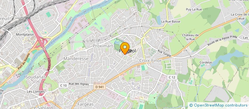 localisation de l'entreprise CLUB PAIN ET SOLEIL à PANAZOL