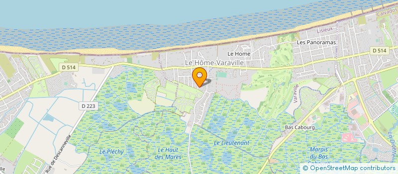 localisation de l'entreprise CLUB PARTENAIRE CABOURG BASKET  CABOURG