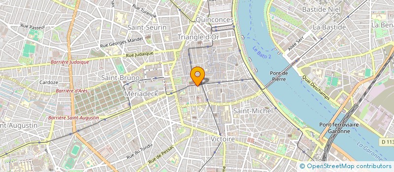 localisation de l'entreprise CLUB PARTENAIRES DES LIONS  BORDEAUX