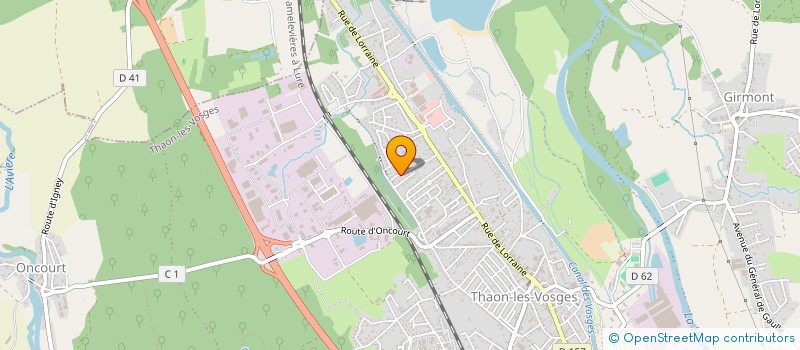 localisation de l'entreprise CLUB PECHE COMPETITION SENSAS 88  THAON-LES-VOSGES