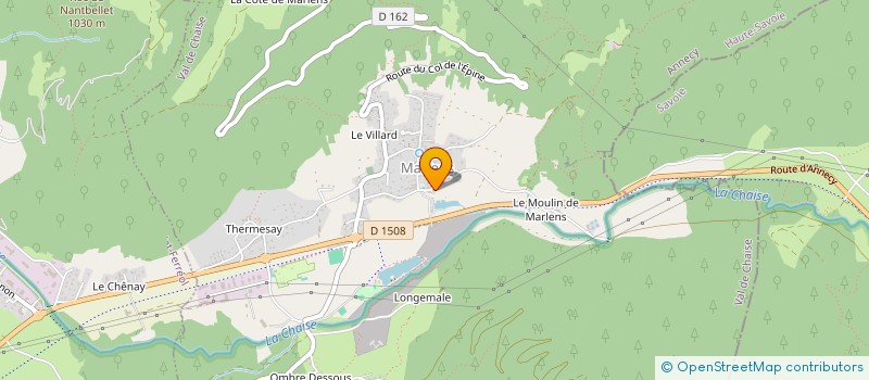 localisation de l'entreprise CLUB PECHE MOUCHE DU PLAN D'EAU DE MARLENS  VAL DE CHAISE