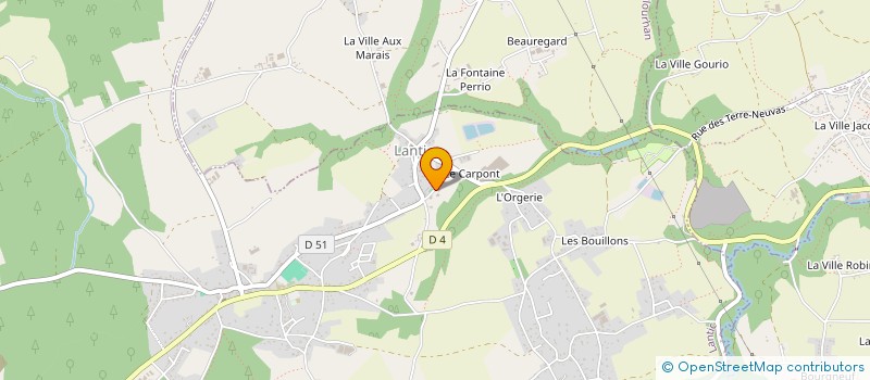 localisation de l'entreprise CLUB PECHE THE KINGFISHERS MER-EAU DOUCE LANTIC  LANTIC