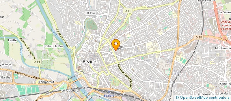 localisation de l'entreprise CLUB PEINARD  BEZIERS