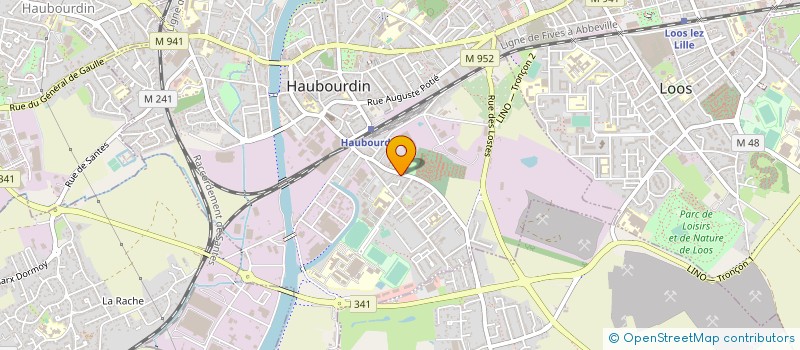 localisation de l'entreprise CLUB PETANQUE HAUBOURDINOIS à HAUBOURDIN