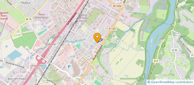 localisation de l'entreprise CLUB PETANQUE HLM RECEBEDOU  PORTET SUR GARONNE