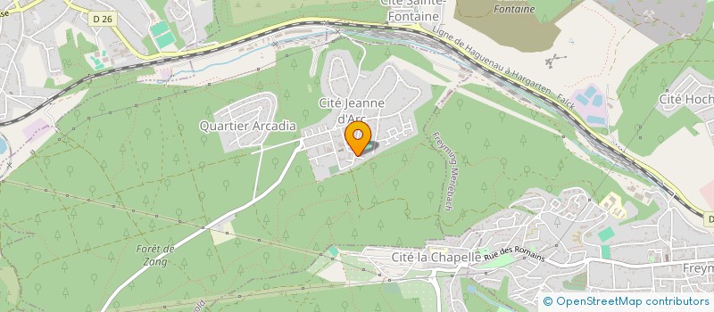 localisation de l'entreprise CLUB PETANQUE LA TRIPLETTE  SAINT-AVOLD