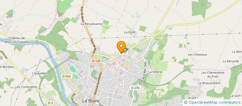 localisation de l'entreprise CLUB PHILATELIQUE BLANCOIS à LE BLANC