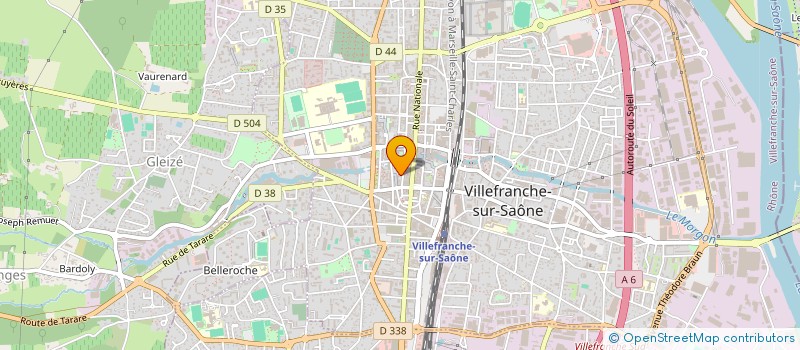 localisation de l'entreprise CLUB PHILATELIQUE CALADOIS à VILLEFRANCHE-SUR-SAONE