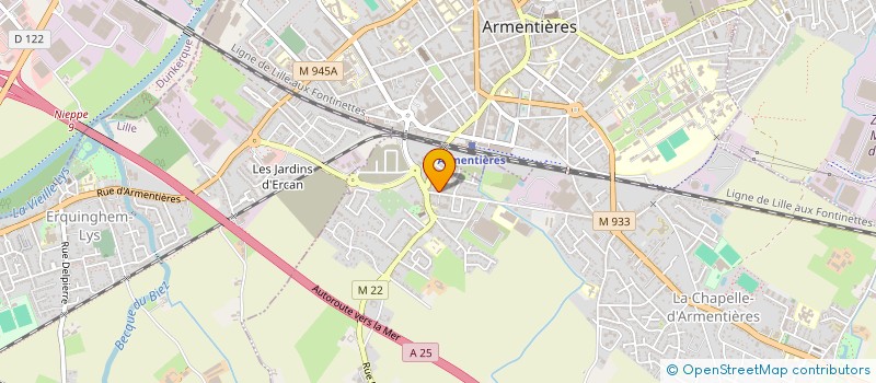 localisation de l'entreprise CLUB PHILATELIQUE CHAPELLOIS à LA CHAPELLE-D'ARMENTIERES
