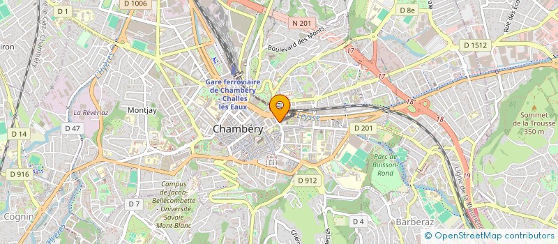 localisation de l'entreprise CLUB PHILATELIQUE DE SAVOIE  CHAMBERY