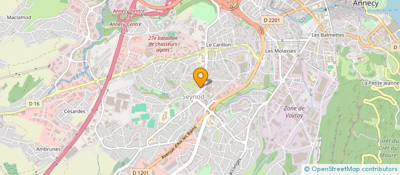 localisation de l'entreprise CLUB PHILATELIQUE DE SEYNOD à ANNECY