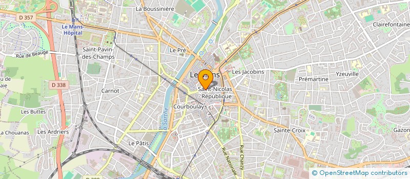 localisation de l'entreprise CLUB PHILATELIQUE DES SABLONS  LE MANS