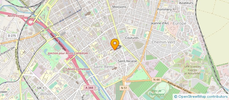 localisation de l'entreprise CLUB PHILATELIQUE REMOIS  REIMS