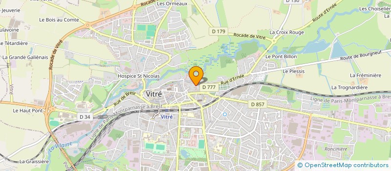 localisation de l'entreprise CLUB PHILATELIQUE VITREEN  VITRE