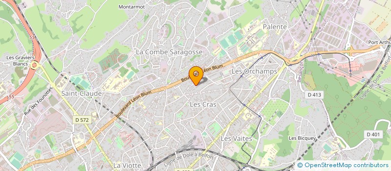 localisation de l'entreprise CLUB PHOTO BESANCON DECLIC-IMAGE à BESANCON