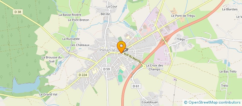 localisation de l'entreprise CLUB PHOTO DE BROCELIANDE  PLELAN-LE-GRAND