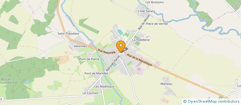 localisation de l'entreprise CLUB PHOTO DE CLION à CLION