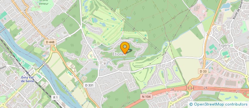 localisation de l'entreprise CLUB PISCINE BOIS DU CERF  ETIOLLES