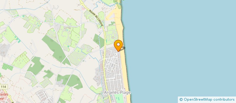 localisation de l'entreprise CLUB PLAISANCE PLAGE NORD  ARGELES-SUR-MER