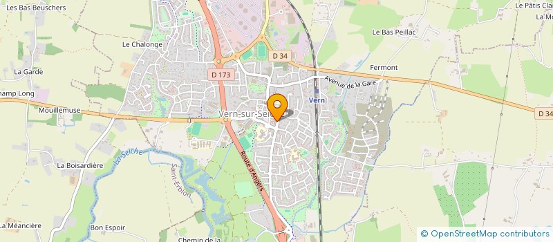 localisation de l'entreprise CLUB PLAISIR DES ANCIENS DE VERN USR SEICHE  VERN-SUR-SEICHE